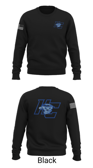 Crew Neck Sweatshirt, Hampton County NJROTC, Navy, Teamtime, Team time, sublimation, custom sports apparel, team uniforms, spirit wear, spiritwear, sports uniforms, custom shirts, team store, custom team store, fundraiser sports, apparel fundraiser