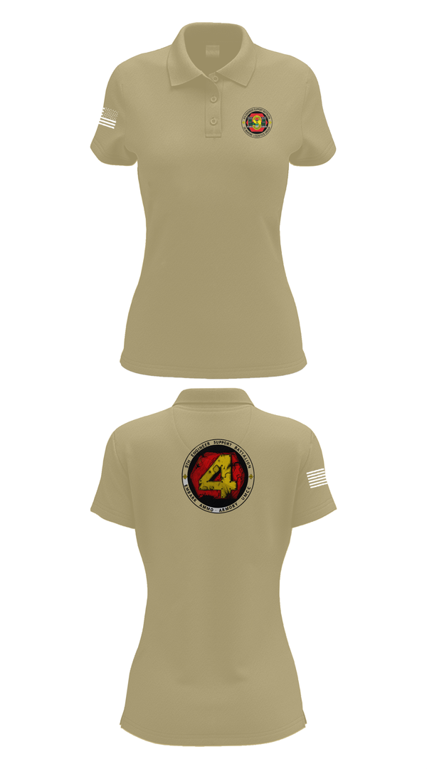 Womens Short Sleeve Performance Polo, 9th Engineer Support Battalion, Marines, Teamtime, Team time, sublimation, custom sports apparel, team uniforms, spirit wear, spiritwear, sports uniforms, custom shirts, team store, custom team store, fundraiser sports, apparel fundraiser