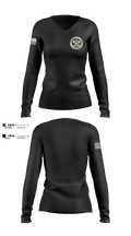 Catawba County Sheriff’s Office 82168321 Women's Long Sleeve V-neck Shirt - 1
