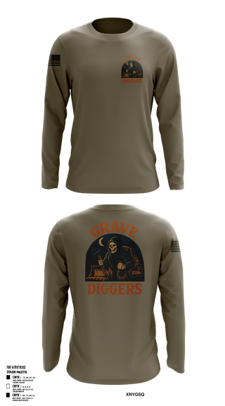 Grave Diggers Team 1 Long Sleeve Performance Shirt - 1