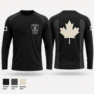 Akwesasne Organized Crime Unit Long Sleeve Performance Shirt - 1