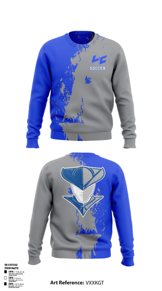 Lewis County High School 1927103 Crew Neck Sweatshirt - 1