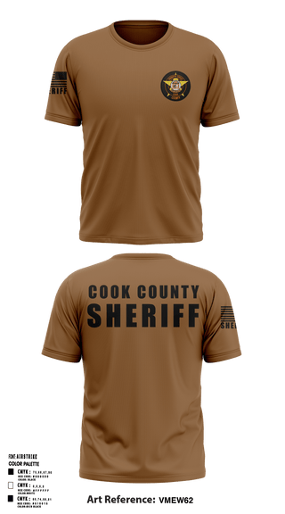 Cook County Sheriff’s Office 24552368 Short Sleeve Performance Shirt - 1