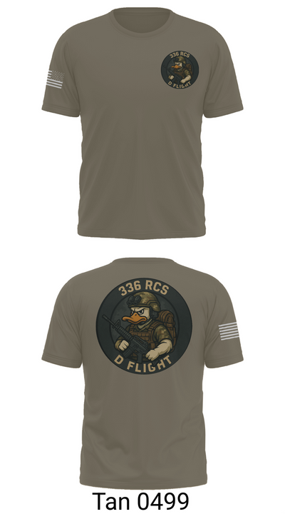 336 RCS D Flight 26202235 Old School Cotton Feel Shirt - 70