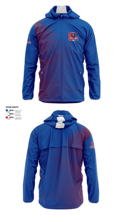 Indiana Outlaws 40829663 Windbreaker - 1