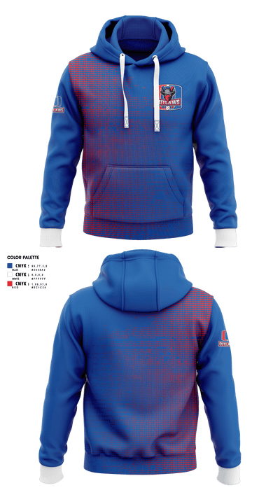 Indiana Outlaws 40829663 Hoodie - 1