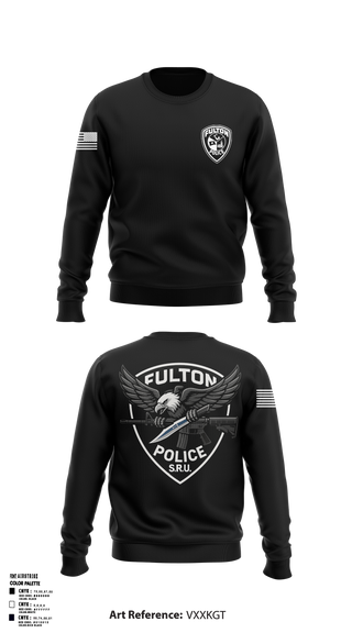 Fulton Police Department 27138775 Crew Neck Sweatshirt - 1