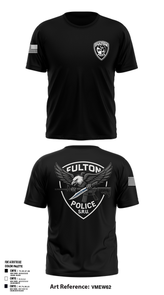 Fulton Police Department 27138775 Old School Cotton Feel Shirt - 1