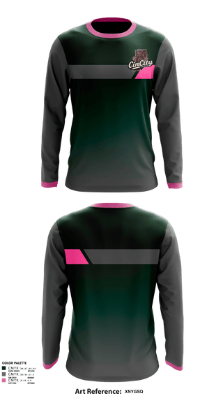 CinCity Hoosiers 84371700 Long Sleeve Performance Shirt 1