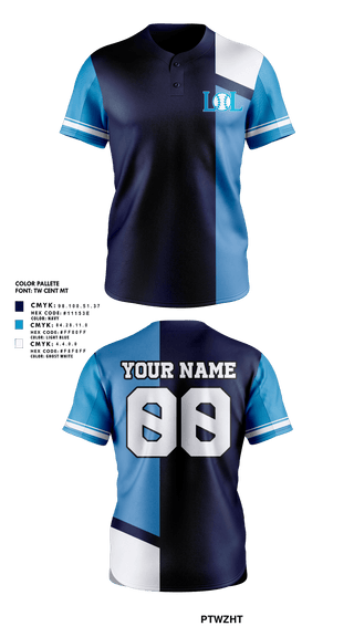 LOL - LEGIT OL' LADIES 70761880 Full Button Softball Jersey - 1