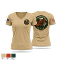 756th QM DET FFT 55894451 Women's Short Sleeve V-neck Shirt - 1
