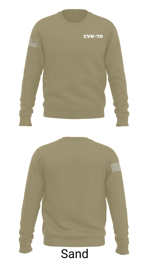 Crew Neck Sweatshirt, CVN-70, , Teamtime, Team time, sublimation, custom sports apparel, team uniforms, spirit wear, spiritwear, sports uniforms, custom shirts, team store, custom team store, fundraiser sports, apparel fundraiser