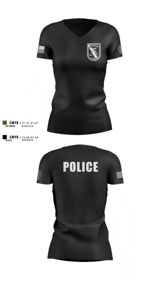 Womens Short Sleeve Vneck Shirt, Astatula Police Department, , Teamtime, Team time, sublimation, custom sports apparel, team uniforms, spirit wear, spiritwear, sports uniforms, custom shirts, team store, custom team store, fundraiser sports, apparel fundraiser