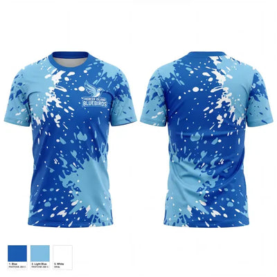 Mercer Island Bluebirds 83957958 Old School Cotton Feel Shirt - 1