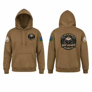 Hoodie, War hammer platoon, National Guard, Teamtime, Team time, sublimation, custom sports apparel, team uniforms, spirit wear, spiritwear, sports uniforms, custom shirts, team store, custom team store, fundraiser sports, apparel fundraiser