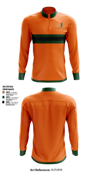 Kc Hurricanes  Quarter Zip Jacket - 1