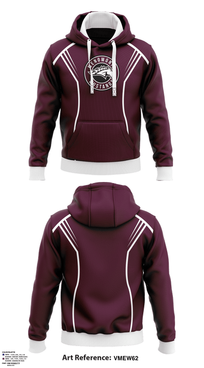Menomonie mustangs  Hoodie - 2