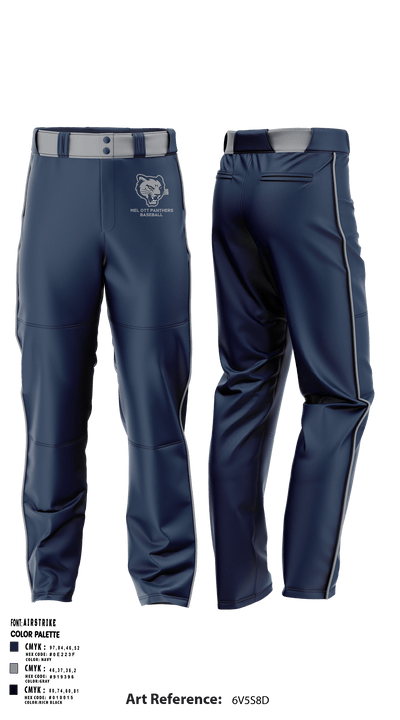 Mel Ott Panthers 8799044 Baseball Pants - 1