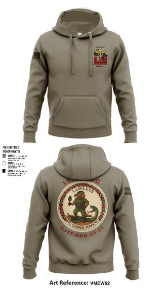 180th ESC 20338898 Hoodie - 1