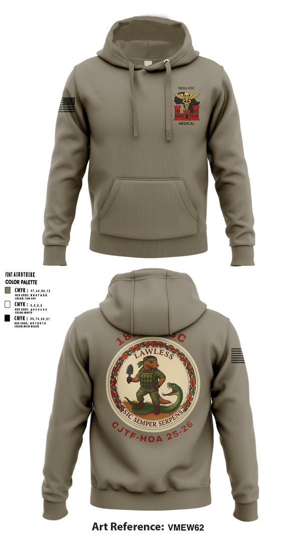 180th ESC 20338898 Hoodie - 1