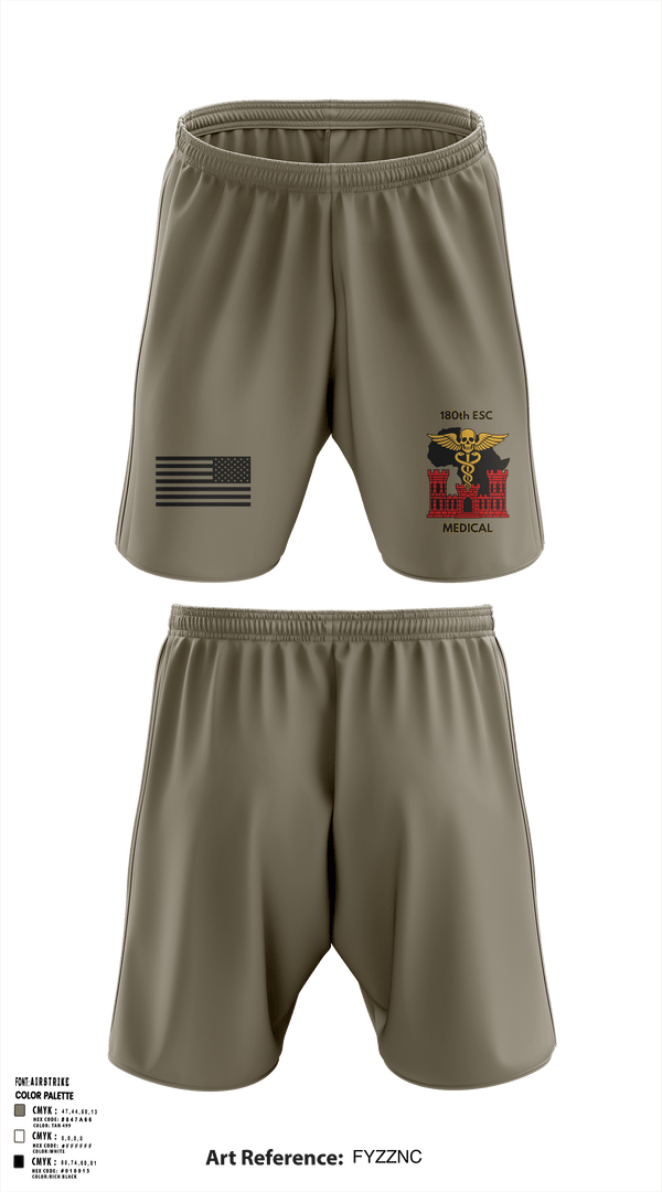 180th ESC 20338898 Athletic Shorts With Pockets - 1