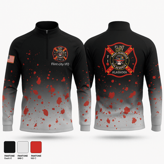 Flint city VFD 6107516 Quarter Zip Jacket - 1