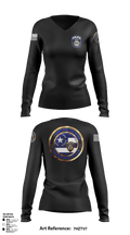 NYC COURAGEOUS  Women's Long Sleeve V-neck Shirt - 1