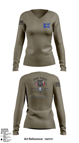 E/501st AVMX 73759719 Women's Long Sleeve V-neck Shirt - 1
