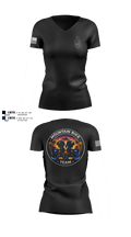 Mountain Bike Team 12317033 Women's Short Sleeve V-neck Shirt - 3
