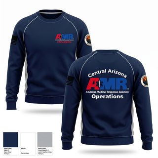 Crew Neck Sweatshirt, AMR  Central Arizona Operations, EMS/EMT, Teamtime, Team time, sublimation, custom sports apparel, team uniforms, spirit wear, spiritwear, sports uniforms, custom shirts, team store, custom team store, fundraiser sports, apparel fundraiser