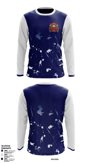 Crossfire 12u Long Sleeve Performance Shirt 1
