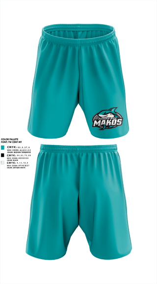 Tampa Bay Makos  Athletic Shorts With Pockets - 1