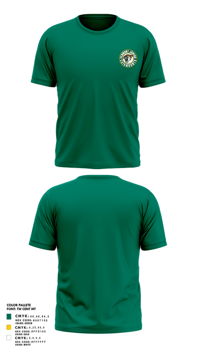 Vermont Junior Catamounts 23031038 Short Sleeve Performance Shirt - 3