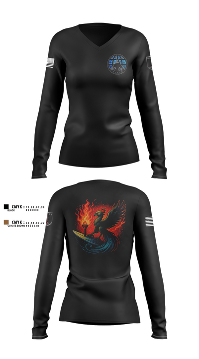 Phoenix Company 30051573 Women's Long Sleeve V-neck Shirt - 1