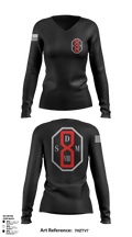 Los Angeles County Sheriffs 89065683 Women's Long Sleeve V-neck Shirt - 1