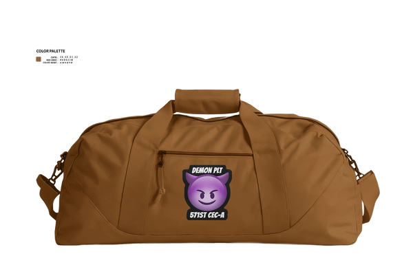 Duffle Bag, Demon PLT, Army, Teamtime, Team time, sublimation, custom sports apparel, team uniforms, spirit wear, spiritwear, sports uniforms, custom shirts, team store, custom team store, fundraiser sports, apparel fundraiser