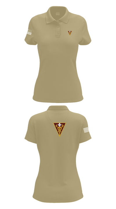 3D THEATER MEDICAL COMMAND 14799833 Women's Short Sleeve Performance Polo  - 95