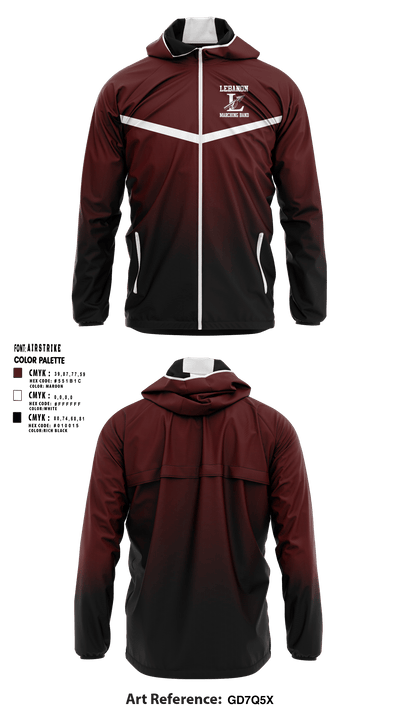 Lebanon High School Marching Band Windbreaker - 1