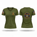 ST. JOSEPH DETENTION CENTER FUGITIVE UNIT Women's Short Sleeve V-neck Shirt - 1