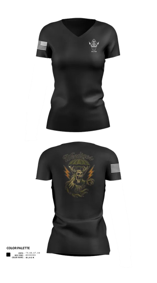Womens Short Sleeve Vneck Shirt, 301, Army, Teamtime, Team time, sublimation, custom sports apparel, team uniforms, spirit wear, spiritwear, sports uniforms, custom shirts, team store, custom team store, fundraiser sports, apparel fundraiser