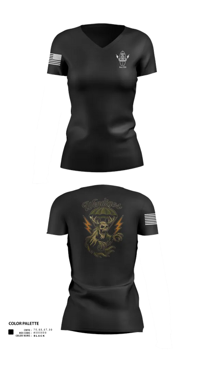 301 76362745 Women's Short Sleeve V-neck Shirt - 21