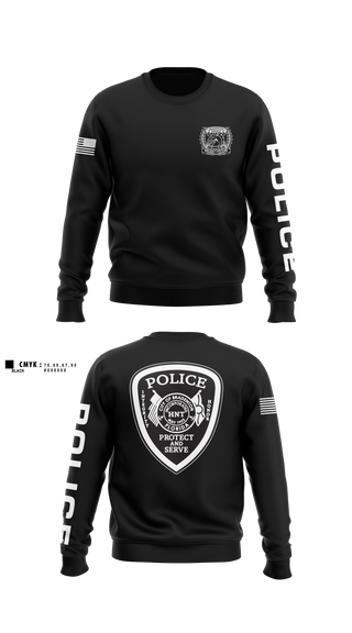 Crew Neck Sweatshirt, HNT, Police, Teamtime, Team time, sublimation, custom sports apparel, team uniforms, spirit wear, spiritwear, sports uniforms, custom shirts, team store, custom team store, fundraiser sports, apparel fundraiser