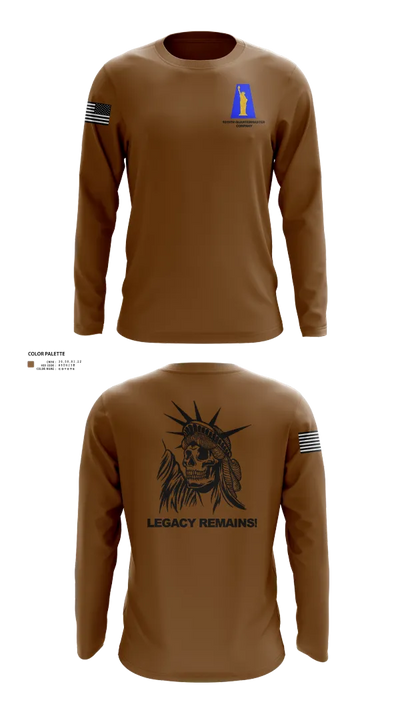 1019th Quartermaster Company 13323888 Long Sleeve Performance Shirt 25