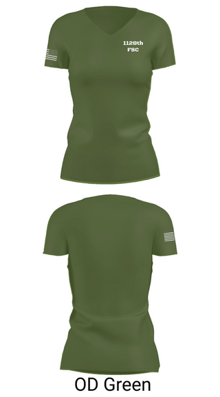 Womens Short Sleeve Vneck Shirt, 1128th FSC, , Teamtime, Team time, sublimation, custom sports apparel, team uniforms, spirit wear, spiritwear, sports uniforms, custom shirts, team store, custom team store, fundraiser sports, apparel fundraiser