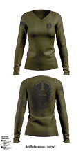 Tulare PD SWAT 41125864 Women's Long Sleeve V-neck Shirt - 1