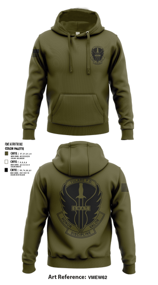 Tulare PD SWAT 41125864 Hoodie - 1