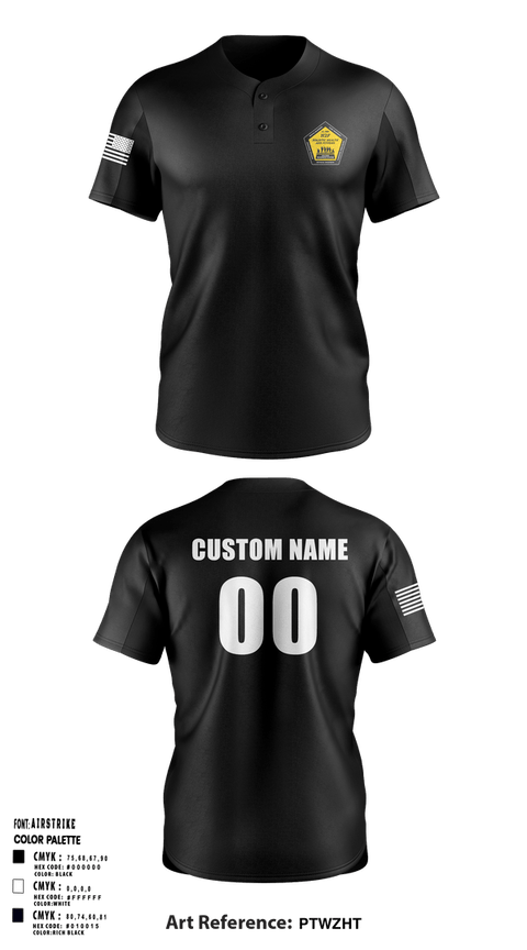 Two Button Baseball Jersey, AR-MEDCOM, Army, Teamtime, Team time, sublimation, custom sports apparel, team uniforms, spirit wear, spiritwear, sports uniforms, custom shirts, team store, custom team store, fundraiser sports, apparel fundraiser