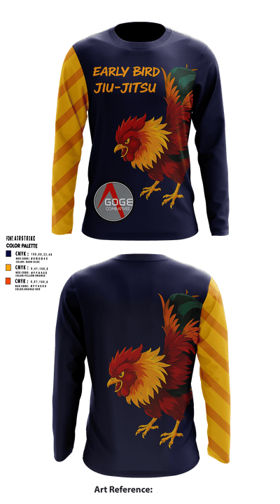 Early Bird Jiu Jitsu Long Sleeve Performance Shirt 1