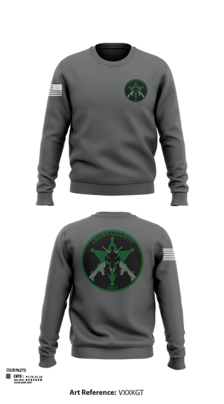 Crew Neck Sweatshirt, CEDAR COUNTY SRT, Police, Teamtime, Team time, sublimation, custom sports apparel, team uniforms, spirit wear, spiritwear, sports uniforms, custom shirts, team store, custom team store, fundraiser sports, apparel fundraiser
