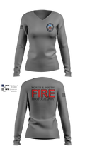 North & South Fire Photography Long Sleeve V-neck Shirt - 100